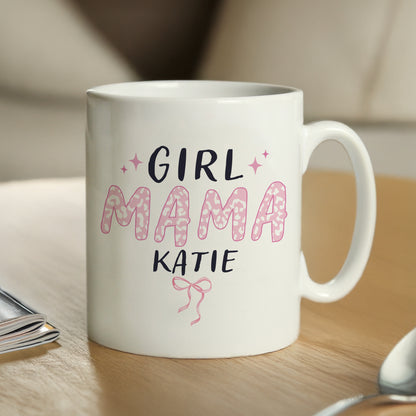 Personalised Girl Mama Mug