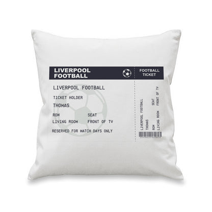 Personalised Football Ticket Cushion