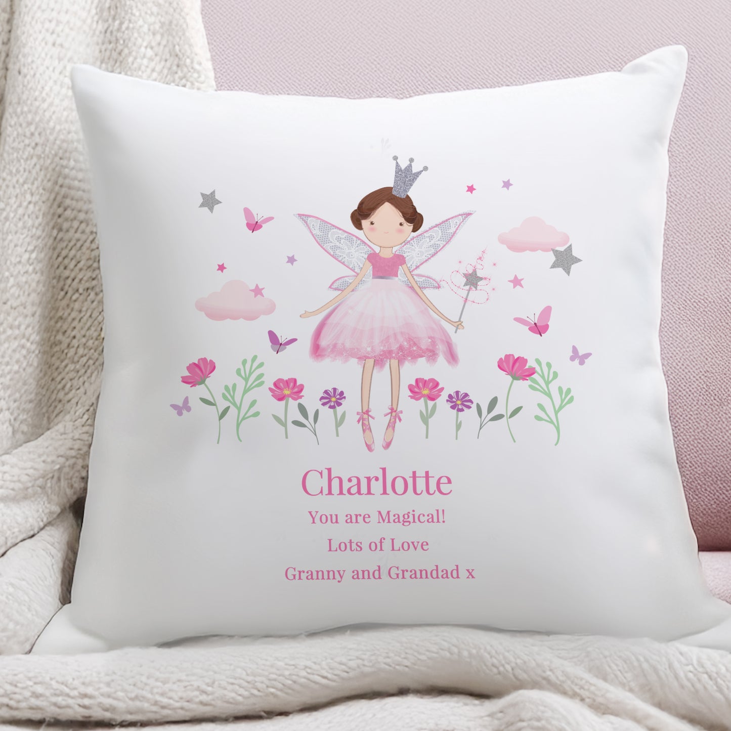 Personalised Fairy Princess Cushion