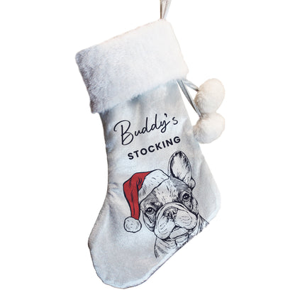 Personalised Dog Breed Christmas Stocking