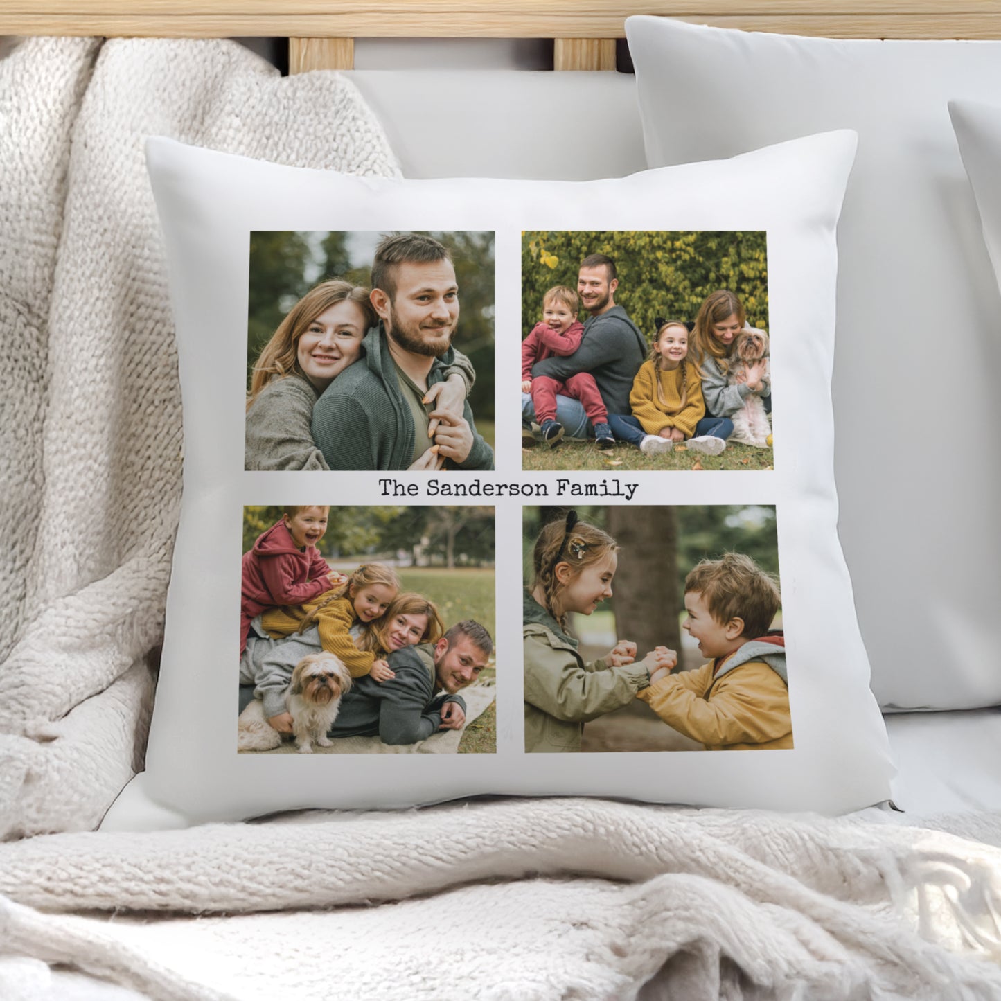 Personalised Mutli Photo Upload Cushion
