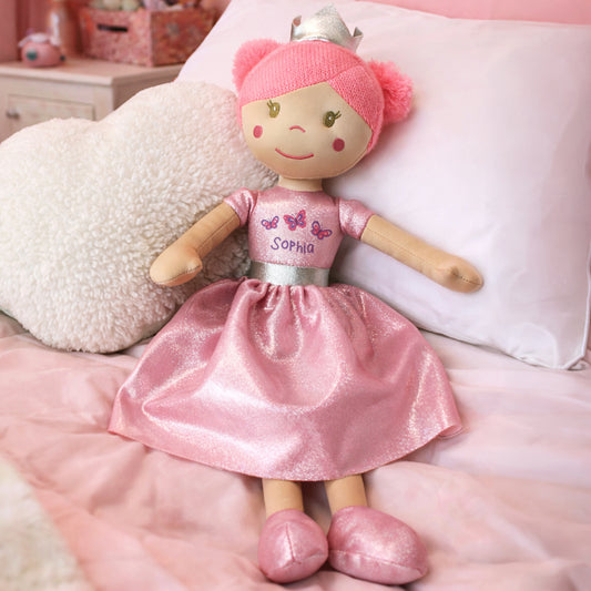 Personalised Butterfly Princess Rag Doll