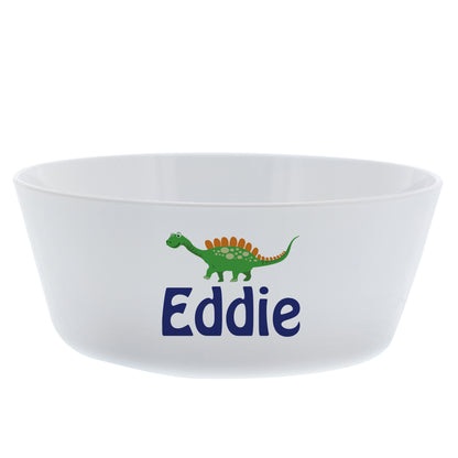 Personalised Dinosaur Plastic Bowl
