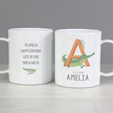 Personalised Animal Alphabet Plastic Mug
