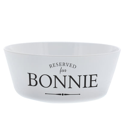 Personalised Reserved for Plastic Cat Bowl