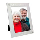 Personalised Silver 5x7 60th Wedding Anniversary Photo Frame