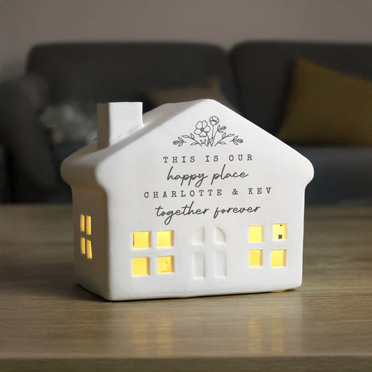 Personalised Floral LED House