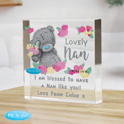 Personalised Me to You Lovely Mum Crystal Token