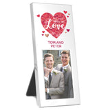 Personalised 'All You Need is Love' Confetti Hearts 2x3 Photo Frame