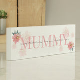 Personalised Floral Sentimental Wooden Mantel Decoration