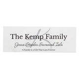 Personalised Family Wooden Mantel Decoration