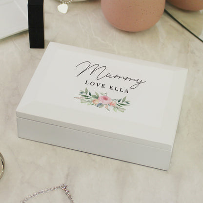 Personalised Wedding Wooden Jewellery Box