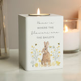 Personalised Spring Bunny Tealight Holder