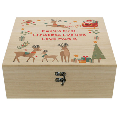 Personalised Santa & Reindeer Christmas Eve Box