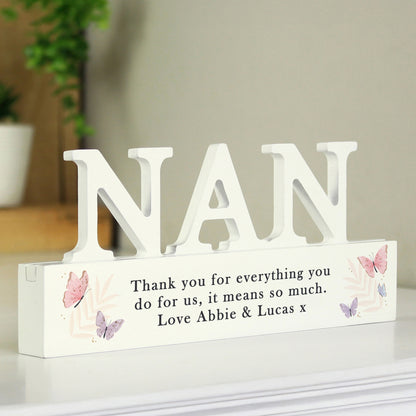 Personalised Butterfly Nan Ornament