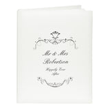 Personalised Black Ornate Swirl Traditional Photo Album