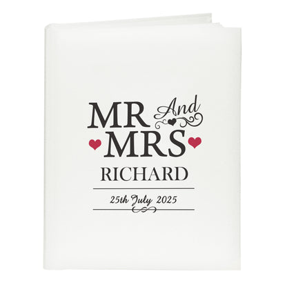 Personalised Mr & Mrs Traditional Photo Album
