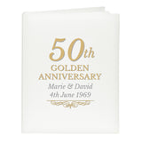 Personalised 50th Golden Anniversary Traditional Photo Album