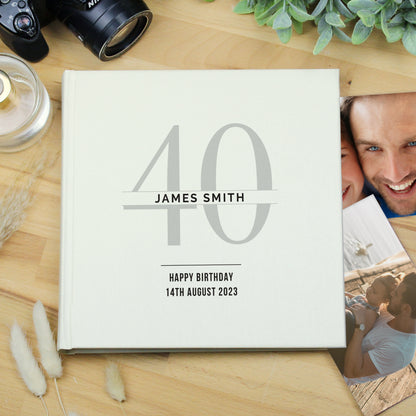 Personalised Birthday Square Photo Album
