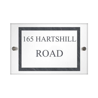 Personalised Slate Effect Acrylic House Sign