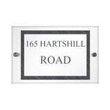 Personalised Slate Effect Acrylic House Sign