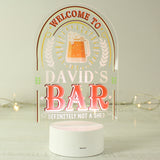 Personalised LED Colour Changing Bar Sign