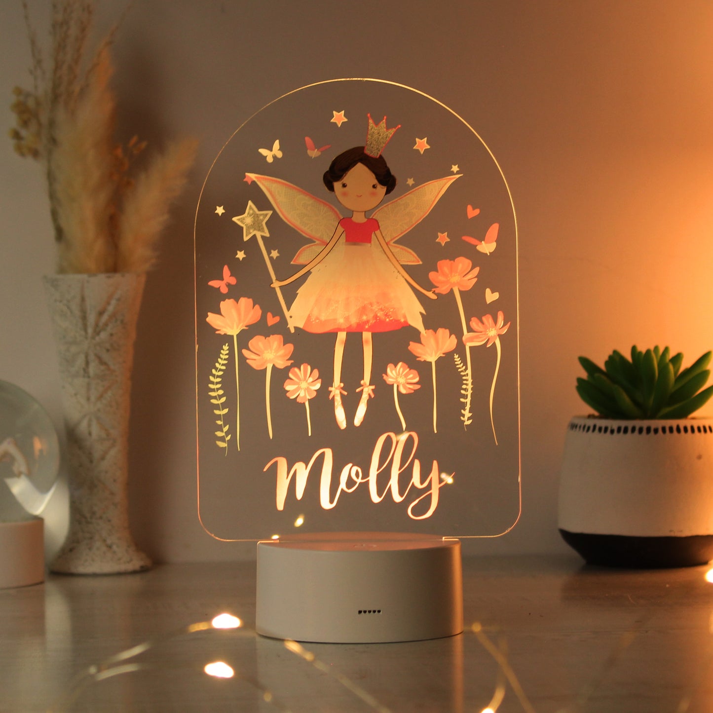 Personalised Fairy Princess LED Colour Changing Light