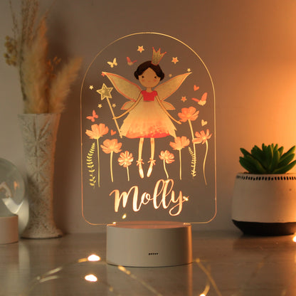 Personalised Fairy Princess LED Colour Changing Light