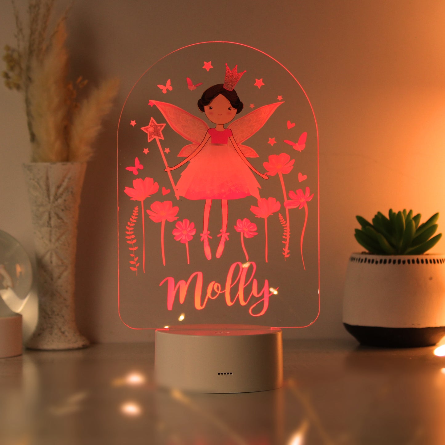Personalised Fairy Princess LED Colour Changing Light