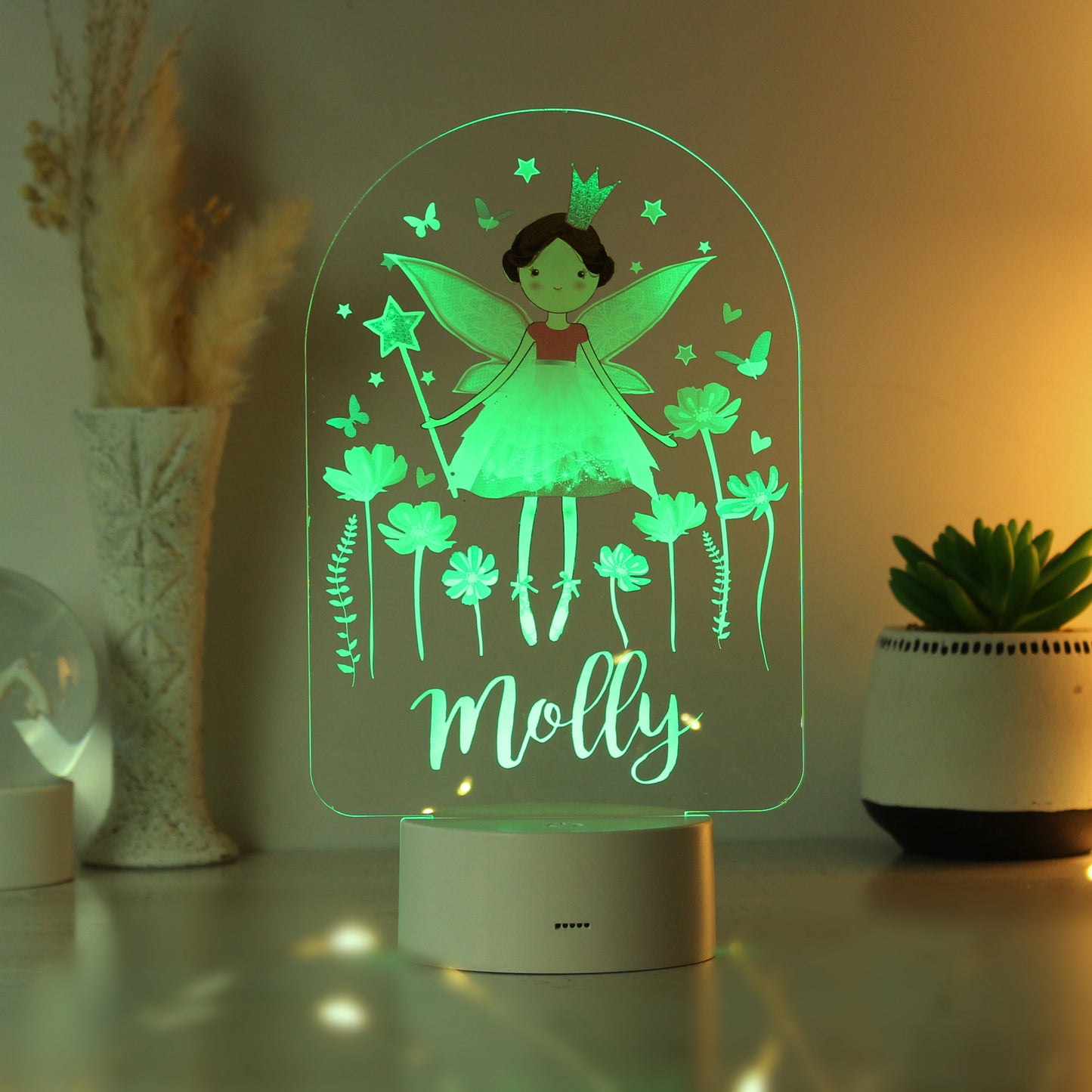 Personalised Fairy Princess LED Colour Changing Light