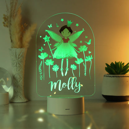 Personalised Fairy Princess LED Colour Changing Light