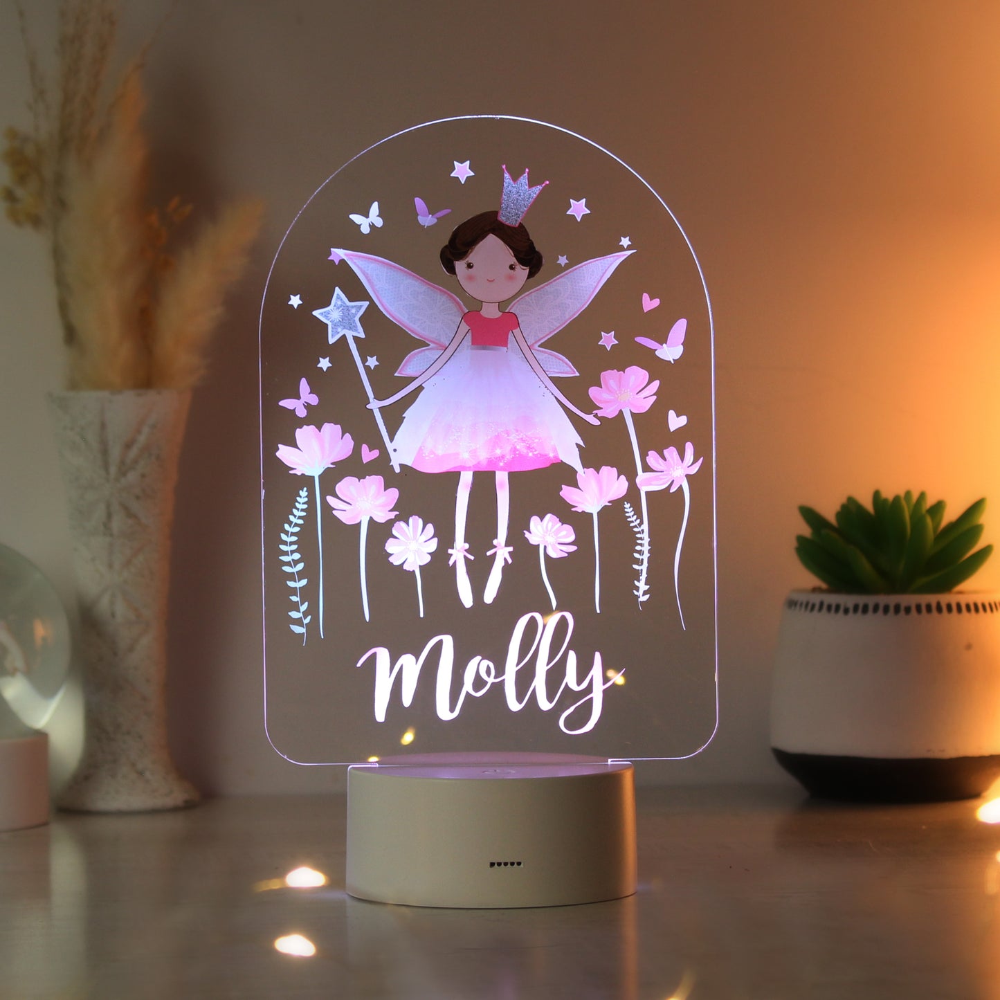 Personalised Fairy Princess LED Colour Changing Light
