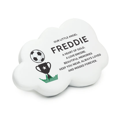 Personalised Football Resin Memorial Cloud