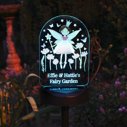 Personalised Fairy Princess Solar Light