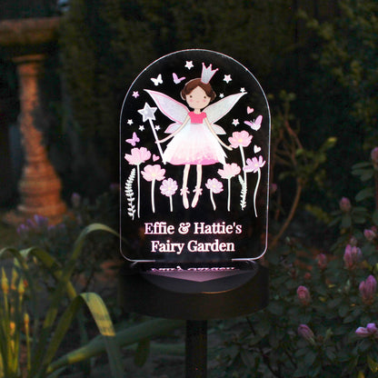 Personalised Fairy Princess Solar Light