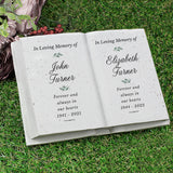 Personalised Couples In Loving Memory Resin Book