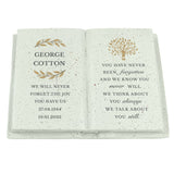 Personalised Family Tree Memorial Resin Book
