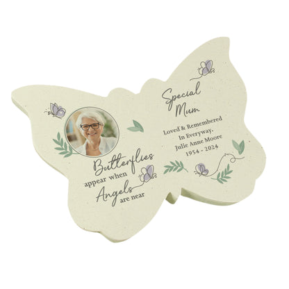Personalised Butterflies Appear Photo Upload Memorial Resin Butterfly