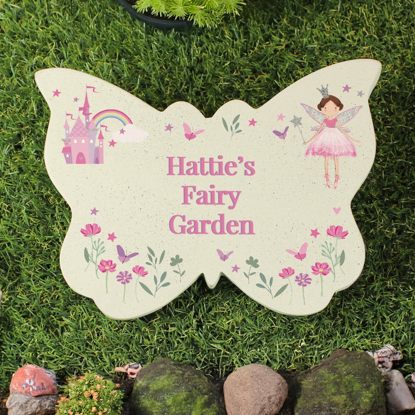 Personalised Fairy Princess Garden Butterfly Ornament