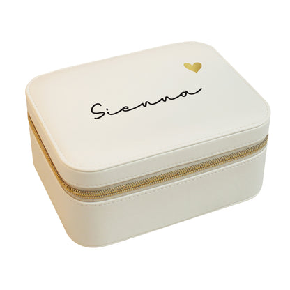 Personalised Leatherette Jewellery Box