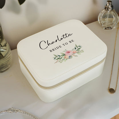 Personalised Wedding Travel Jewellery Box