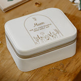Personalised Floral Arch Travel Jewellery Box