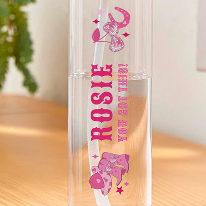 Personalised Cowgirl Water Bottle