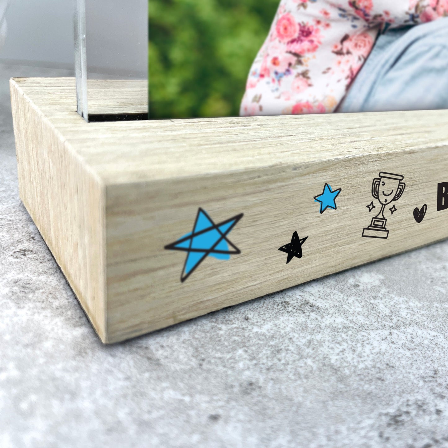 Personalised The World's Best Dad Wooden Base 6x4" Photo Frame