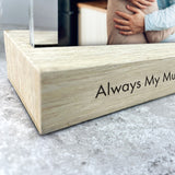 Personalised Any Custom Text Wooden Base 6x4" Photo Frame