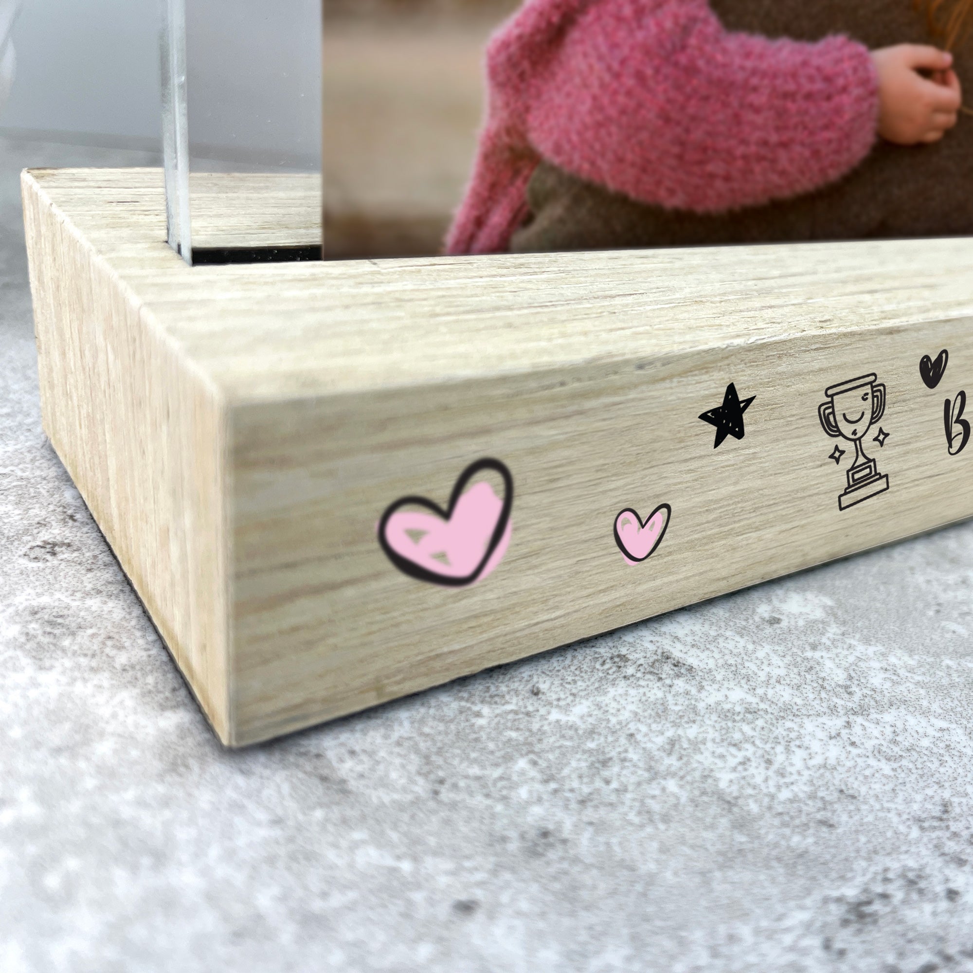 Personalised The World's Best Mum Wooden Base 6x4