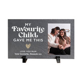 Personalised My Favourite Child Gave Me This Photo Slate With Stand 25 x 15cm