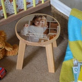 Personalised Wooden Stool Custom Photo and Message