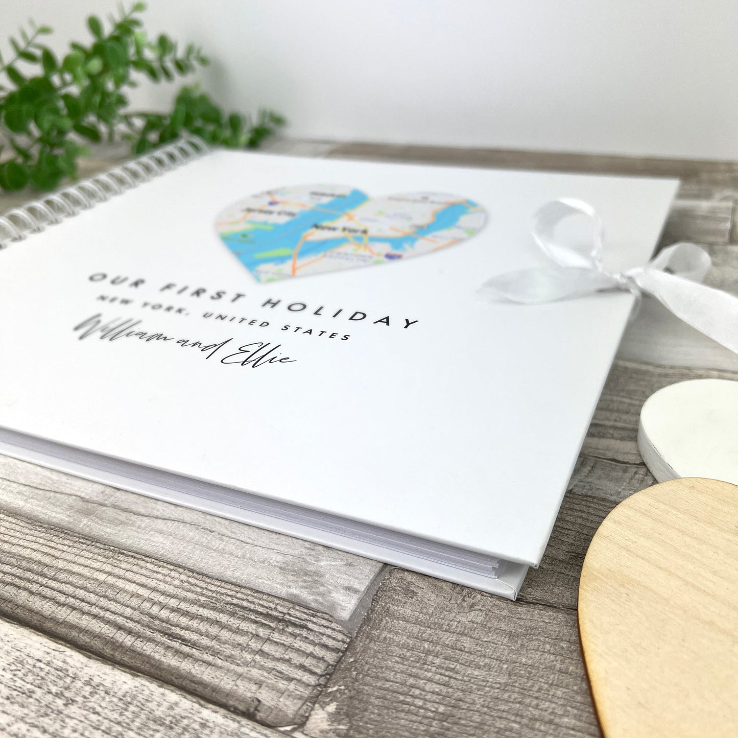 Personalised Heart Map Location Memory Scrapbook