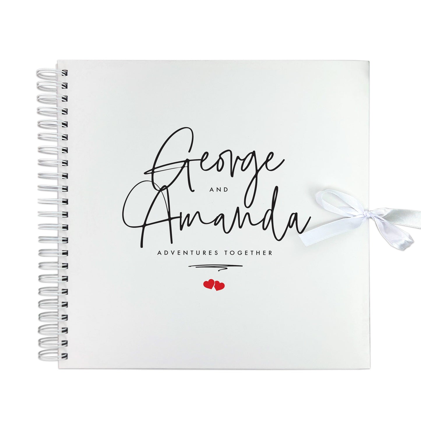 Personalised Couples Names Keepsake Memory Scrapbook
